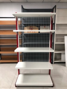 Estante de Exhibición Ajustable de Acero para Supermercados y Tiendas de Conveniencia, Alta Capacidad de Carga, Duradero, Instalación Rápida, 4 Estantes para Productos de Alimentación - Product Image 1