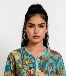 Chaqueta de Arte Acolchada Bordada a Mano, Tejida, Transpirable, de Algodón, Reversible, Largo Regular, Precio de Fábrica, Gran Venta 2026 - Product Image 1