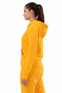Sudadera con capucha de alta calidad para otoño, estilo urbano, con cremallera, 100% algodón, oversize, ecológica, de doble capa, para mujer. - Product Image 3