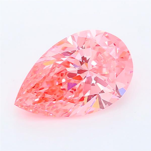 Bijoux Luxira certifiés IGI LG729578661, diamant CVD rose vif fantaisie de 1,40 carat, taille poire brillante, VVS2, cultivé en laboratoire - Product Image 3