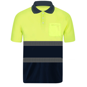 Wholesale Custom High Visibility Construction Short Sleeve T Shirt Safety Hi Vis Work <b>Polo</b> Shirts Digital Printing Work Uniform - Product Image 6
