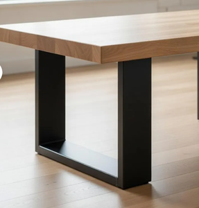 Contemporary <b>Round</b> Solid Wood and Metal Coffee <b>Table</b> | Multi-Functional Accent & <b>Side</b> <b>Table</b> for Living Room, Home Furniture - Product Image 5