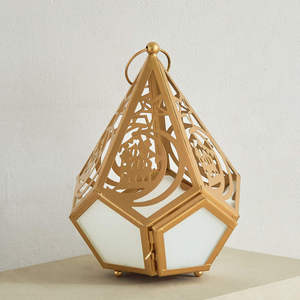 Popular Design Moroccan Hexagon <b>Brass</b> <b>Lantern</b> With Frosted Glass Panels For Home Decoration Durable Design - Product Image 3