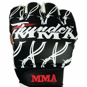 Guantes de Lucha MMA de Piel Sintética PU, de Alta Calidad, Impermeables, Transpirables, con Palma Abierta y Medio Dedo, en Oferta - Product Image 3
