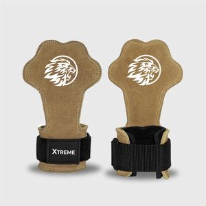 Protector de Palma para Entrenamiento de Gimnasio, Sin Agujeros, de Cuero y Goma, Agarre sin Dedos para Gimnasia, Barras de Agarre para Manos - Product Image 5