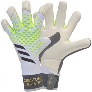 Gants de gardien de but respirants avec logo personnalisé, football, adhérence forte, paume en latex, fermeture à boucle, adulte, jeune, entraînement, match - Product Image 3