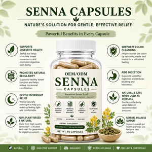 Cápsulas de Hoja de Senna de Marca Privada OEM, 500 mg, Suplemento Natural de Senna para el Equilibrio Digestivo y el Apoyo al Bienestar Gastrointestinal - Product Image 2