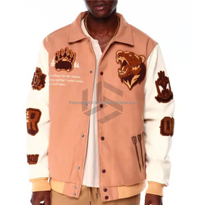 Wholesale <b>Varsity</b> <b>Jacket</b> <b>Men</b> Custom Logo Embroidery Puff Print Chenille Patch <b>Jacket</b> - Product Image 5