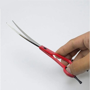 Ciseaux à cheveux professionnels en acier inoxydable, pointe acérée, pour droitiers, manche long, pour salon de coiffure, par Ryzer Studio - Product Image 3