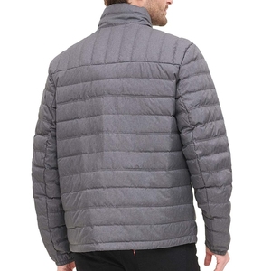 Veste matelassée en toile à capuche tendance et chaude pour l'hiver, 100% polyester-coton, fabriquée en usine, réversible, respirante, écologique, pour homme - Product Image 4