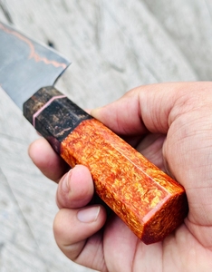 Couteau de chef en acier damas de cuivre de qualité supérieure, manche en bois fait main, logo personnalisé, style ambidextre, extra tranchant, LEGACY BLADES - Product Image 5