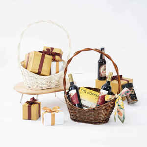 Cesta Ovalada de Ratán de Lujo, Estilo Vintage, Ecológica, Hecha a Mano, Regalos para el Día de la Madre, Cesta de Navidad, Cesta de Regalo Hecha en Vietnam - Product Image 2