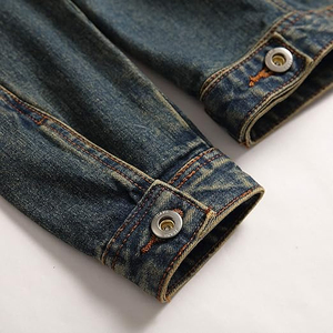 New Cotton Denim <b>Jacket</b> Men Casual Factory Wholesale High Quality Brand Autumn <b>Slim</b> <b>Fit</b> Fashion Classic Denim Men's <b>Jacket</b> - Product Image 2