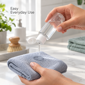Transparent 50ml PET Household <b>Bottle</b> | <b>Empty</b> <b>Plastic</b> Container with Flip Top Cap for Cleaning Supplies Personal Care Storage - Product Image 4