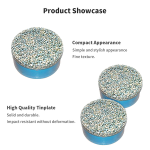 Oem ODM thiết kế tinplate bao bì vòng tròn lớn in hộp kim loại hình tròn miễn phí mẫu tùy chỉnh tins với nắp - Product Image 3