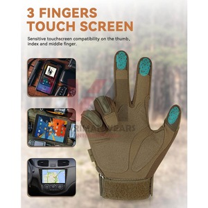 Guantes de Paintball de Alta Calidad, Anti-Impacto, Refuerzo en la Palma, Protección en los Nudillos, Malla Transpirable en la Parte Posterior, Tácticos para Exteriores - Product Image 4