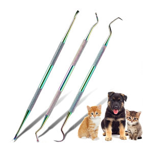 Raspador Dental para Perros, 3 Piezas, Acero Inoxidable, Doble Cabeza, Herramienta para Eliminar Sarro y Placa, Limpieza Profesional de Dientes para Mascotas - Product Image 1