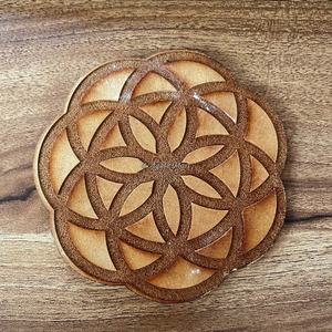 Plaque de méditation Chakra coeur Reiki de qualité supérieure planche de bois faite à la main sculptée avec Agate de pierres précieuses cadeau décoratif brut pour la guérison de l'amour - Product Image 4