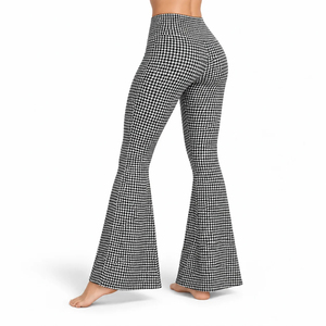 Best Quality Bell Bottom <b>Legging</b> Features Stretch Fabric <b>Flared</b> Hem And Comfortable Fit For Fitness Training And Casual Fashion - Product Image 3