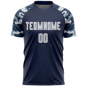 Camiseta de Fútbol Unisex 100% Personalizable, Manga Corta, Impresión por Sublimación Completa, Logotipo Personalizado, Nombre del Jugador del Equipo, Servicio OEM, Uniforme - Product Image 1