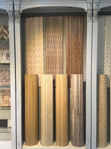 Paneles de Tambor Flexibles de Madera Maciza Personalizados, Solución Elegante para Cubrir Gabinetes, Decorativos para Diseños de Cocinas Curvas Modernas - Product Image 2