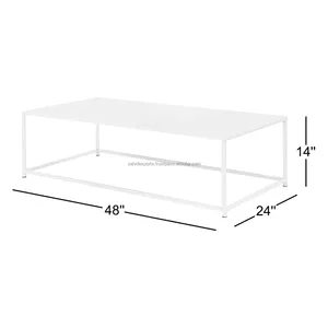 Table basse en métal artisanal moderne, décoration de luxe, table basse en métal contemporaine, mobilier d'intérieur haut de gamme, Zahid Exports - Product Image 5