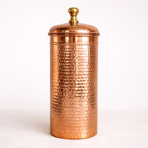Bocaux de rangement en verre avec feuilles d'or, couvercles métalliques hermétiques, forme cylindrique, ensemble de contenants alimentaires pour la cuisine, faits à la main - Product Image 4