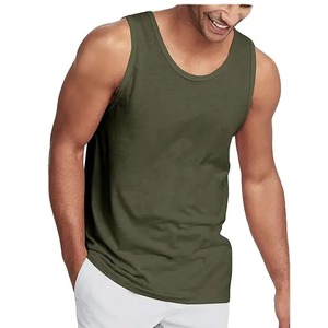 Débardeur en coton uni pour homme, vêtements de sport, musculation, vente en gros OEM. - Product Image 3