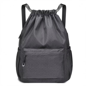 New Customized Colors <b>Simple</b> Fashion Outdoor <b>Backpack</b> Drawstring Pocket Slip-On Closure Lightweight Water-Resistant Eco-Friendly - Product Image 1