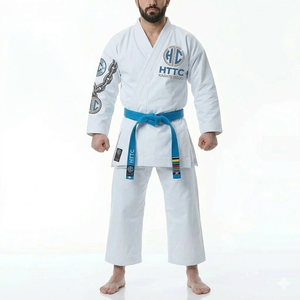 Uniforme de Artes Marciales Mixtas de Alta Calidad para Hombres Adultos, Tela de Spandex/Poliéster, Conjunto de 2 Piezas, Logotipo Personalizado en la Espalda, Corte Ajustado - Product Image 3