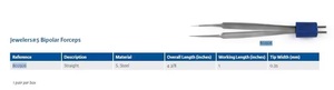 Forceps bipolaires réutilisables en acier inoxydable de haute qualité, câble européen |   Instrument chirurgical de classe I certifié CE |   Durable - Product Image 2