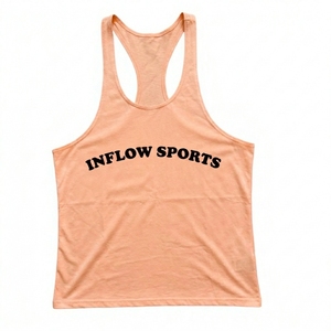 Tang Top Cropped 140gsm 100% Cotton Custom Print Logo 100% Soft Comfortable Breathable Knitted Men Tank Top <b>Singlet</b> - Product Image 3