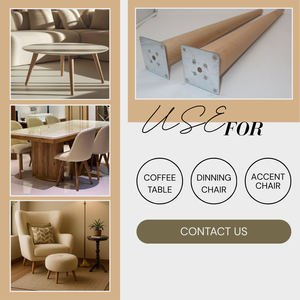 Minimalist Coffee Table Legs Solid Wood Design for Modern Living Room Table Base Durable Furniture <b>Support</b> with Sleek Appearance - Product Image 3