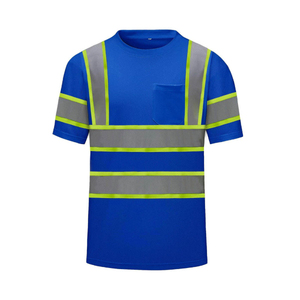 OEM Support <b>Hi</b> <b>Vis</b> Work Short Sleeve Construction Personal Security High Visibility Reflective Tape <b>T</b>-<b>Shirts</b> at Wholesale Price - Product Image 1