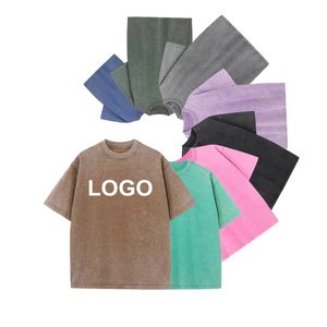 Camiseta Corta Extra Grande de 230 g/m² con Lavado Ácido, Estilo Vintage, 100% Algodón, Impresión Serigráfica Personalizada - Product Image 2