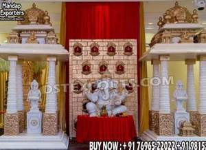 การจัดงานแต่งงานแบบอินเดียใต้ พร้อมพิธีบูชาพระกฤษณมณี  ตกแต่งอย่างหรูหรา ฉากหลังวินายากาปุจัน  ตกแต่งพิธีการกันปัตตีรุ่นล่าสุด สำหรับงานอีเว้นท์ในสหรัฐอเมริกา - Product Image 5