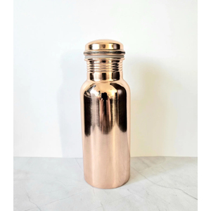 Botella Deportiva de Cobre para Bebidas al Aire Libre con Tapa, Revestimiento Anticorrosión, Apta para Agua Hirviendo, Ecológica - Product Image 1