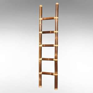 Eco-friendly Multifunctional <b>Wall</b> Bamboo <b>ladder</b> towel rack Natural Bamboo Trellis Garden <b>Ladder</b> for Climbing Plants & Vegetables - Product Image 5