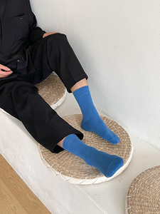 Calzini da uomo quotidiani in cotone pettinato, resistenti, traspiranti, classici, prodotti in Corea - Product Image 2