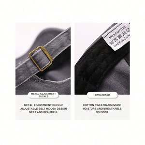 Gorra de Béisbol al por Mayor, 6 Paneles, Diseño Personalizado, Logotipo Bordado en 3D, Algodón, Lisa, Deportiva, Ajustable - Product Image 3