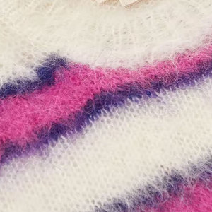 Suéter de Mohair 100% Lana de Primera Calidad, Precio de Fábrica, Color Personalizado, Transpirable, con Logotipo Frontal - Product Image 4