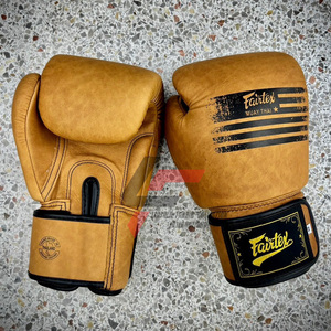ราคาขายส่ง คุณภาพดีที่สุด ถุงมือชกมวยหนังแท้ Fairtex สำหรับมืออาชีพ ใช้สำหรับศิลปะการต่อสู้ สายรัดปรับได้ - Product Image 3