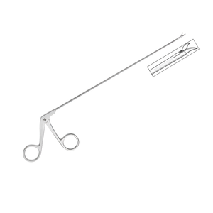 Tijeras Microlaringeales Curvas a la Izquierda |   Manual |   Certificado CE |   Longitud de Trabajo de 9 Pulgadas |   Instrumento ENT Modelo Estándar - Product Image 1