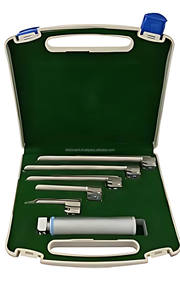 Kit de Intubación Médica con Laringoscopio LED Miller de 5 Palas Rectas de Acero Inoxidable, Juego de Instrumentos Quirúrgicos ORL Reutilizables - Product Image 4