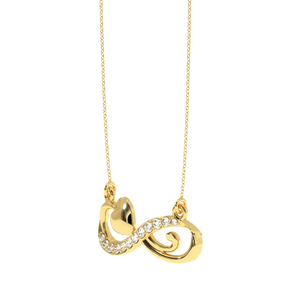 Pendentif Cœur Infini en Or 14K pour Femme Ajretail, Diamant Naturel de 0,14 Carat, Couleur HI, Pureté VS-SI, Symbole d'Amour Infini - Product Image 4