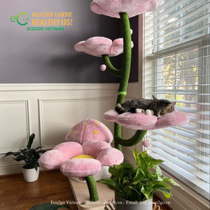 ECO2GO VIETNAM Rascador Vertical Grande y Bonito para Gatos, Torre de Cuidado de Uñas de Sisal Natural, Mueble de Juego para Escalar en Interiores - Product Image 3