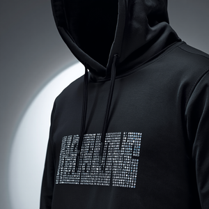 Sudadera con capucha para hombre con cremallera completa y pedrería, estilo urbano, decoración de cristales en toda la prenda, chaqueta con capucha de moda, suministro al por mayor OEM - Product Image 1