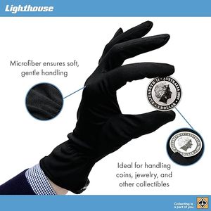 Guantes de microfibra para monedas, guantes antiarañazos para manipular monedas especialmente desarrollados para las necesidades de los numismáticos - Product Image 3