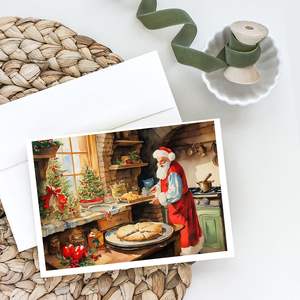 Lunatique A7 Taille 5x7 Cartes Vierge Paquet de 8 Biscuits avec Père Noël Cartes de Voeux avec Enveloppes - Product Image 2