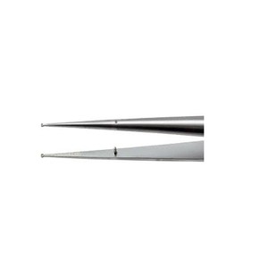 Pinzas microquirúrgicas Delicate Touch DENNIS con mango redondo, puntas de anillo de 2 mm, rectas, longitud total de 17.8 cm, ZETOMEDPRO - Product Image 2